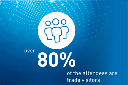 Over 80 % trade visitors 