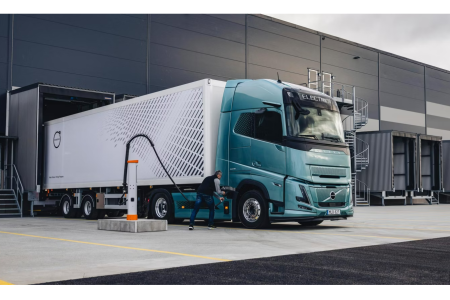 Werbebild des Volvo FH Electric 