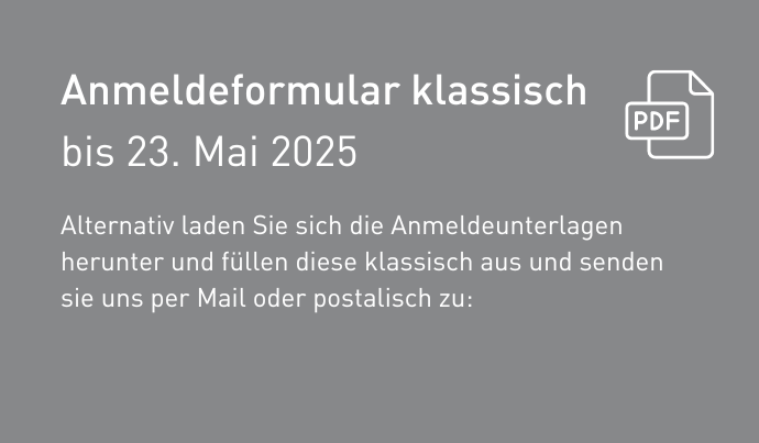 Anmeldung per PDF