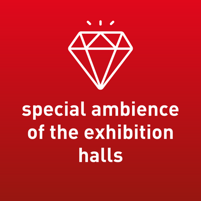 special ambience of the exhibition halls