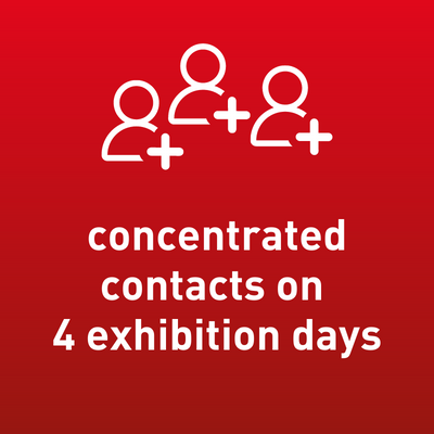 concentrated contacts on four exhibition days