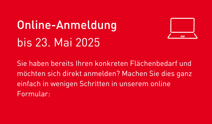 Online-Standanmeldung
