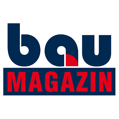 Logo vom bau Magazin