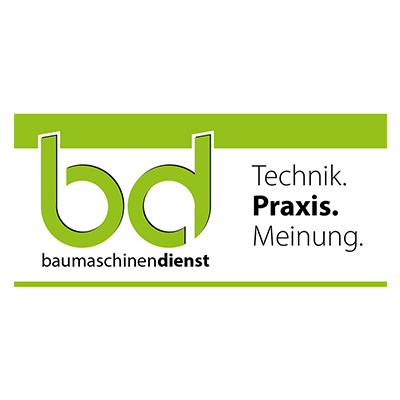 Logo vom bd, dem baumaschienendienst